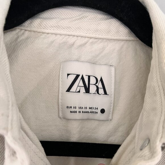 Zara ecru denim shirt - Picture 8 of 8